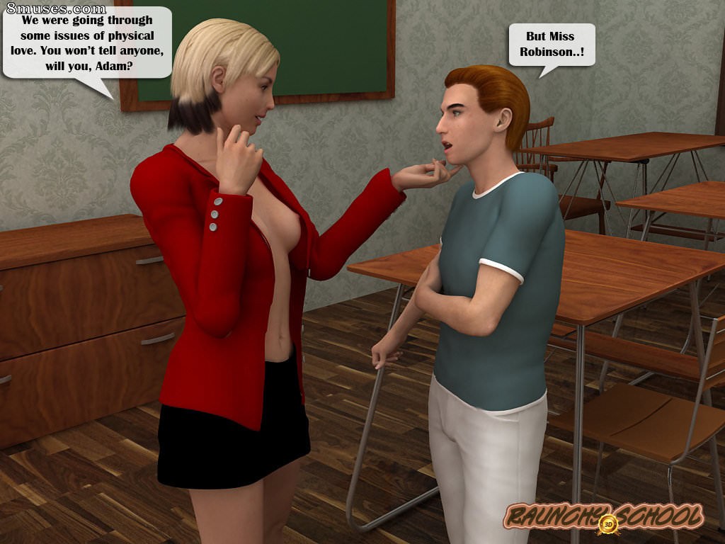 RaunchySchool3D Comics - Teacher Humps a Bad Boy and Lets Another Join - Page 11