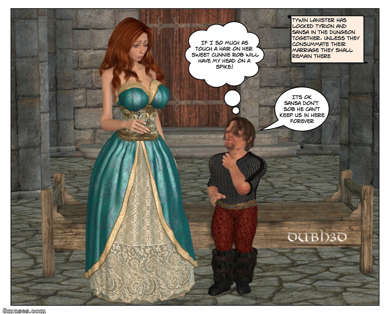 Dubh3d-Dubhgilla Comics - La consommation de Sansa et Tyron - Page 1
