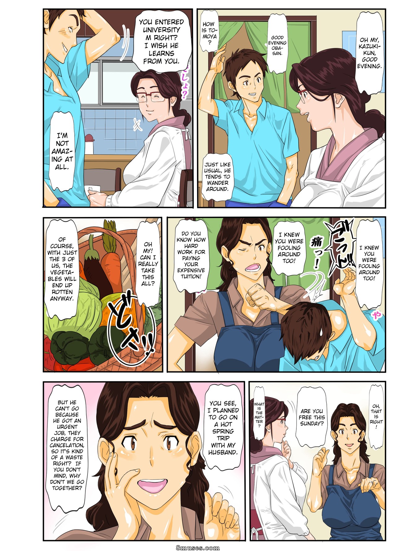 Page 3 | Hentai-and-Manga-English/Mosquito-Man/Onsenyado-de-Chara-o-ni-Kuwareta-Muchi-Muchi-Kaa-chan  | 8muses - Sex Comics