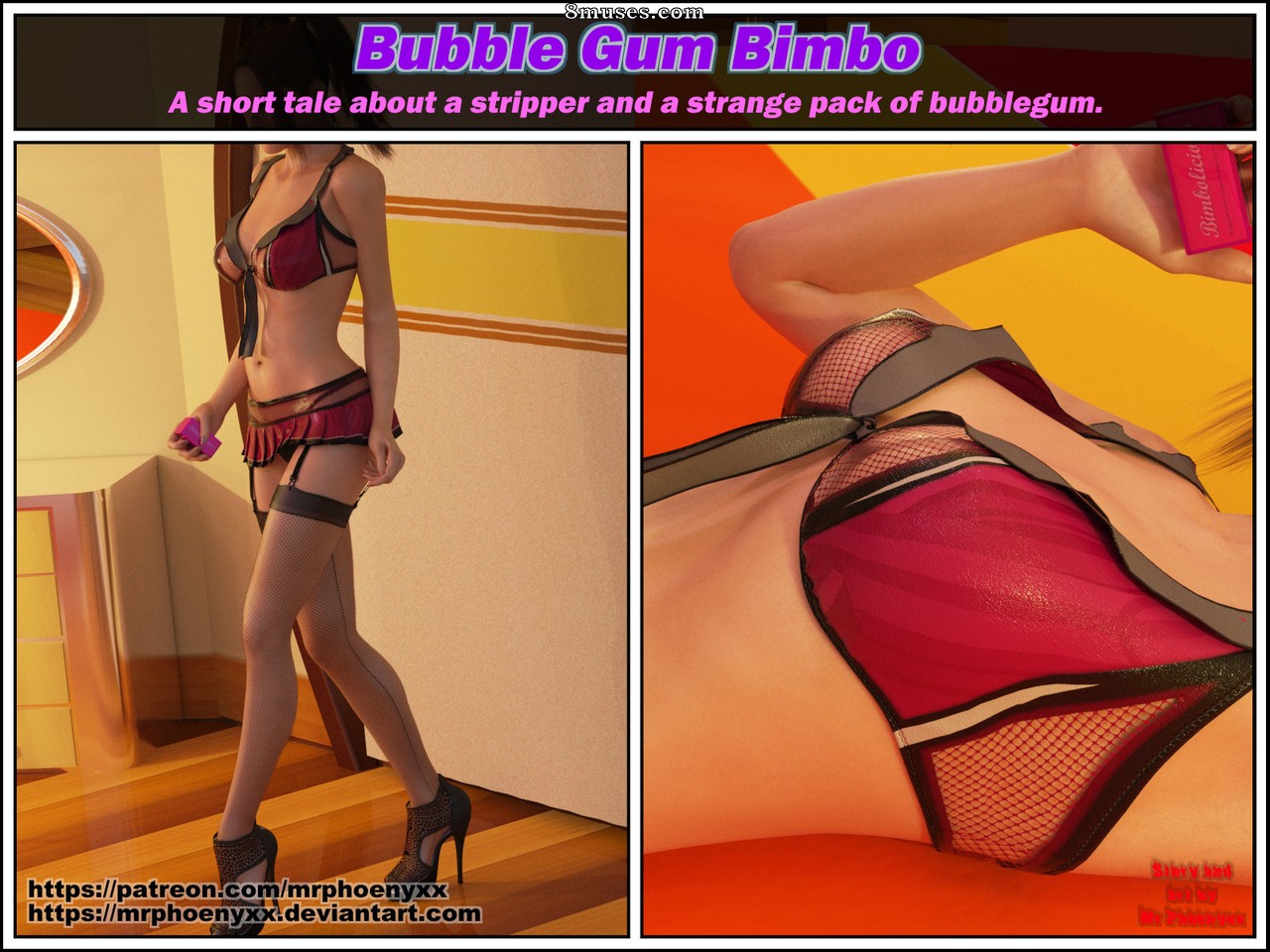 Mr.Phoenixx Comics - Bubble Gum Bimbo - Page 1