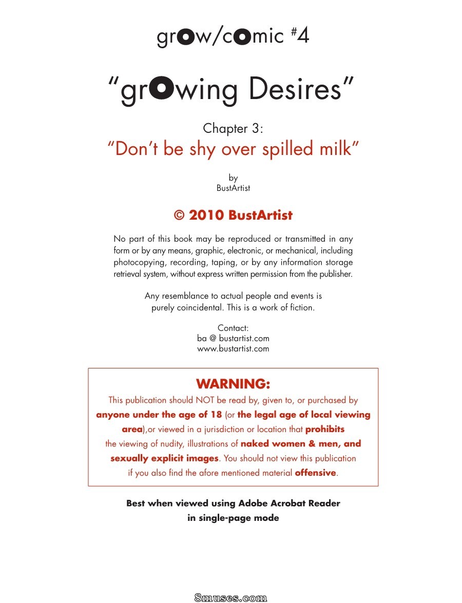 Volume 4 - grOwing Desires - Issue 3 - Don't be shy over spilled milk - Page 3