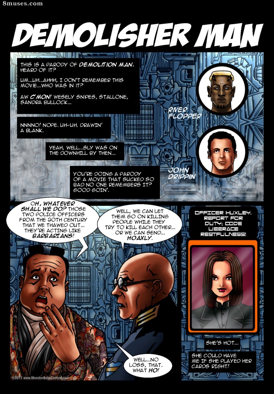 Space Babe Central - Demolisher Man - Page 1