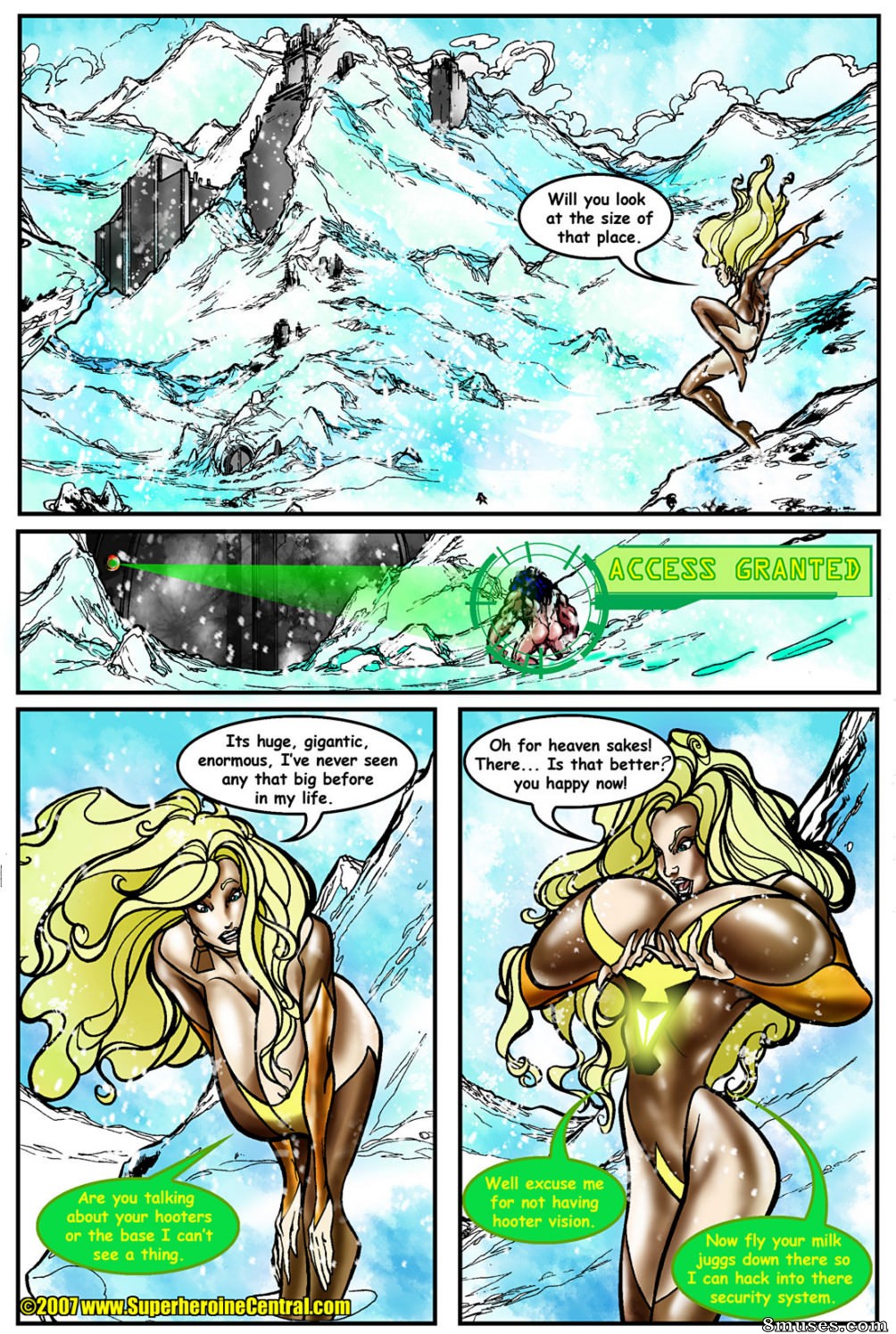 Superheroine Central Comics - Vaca caramelo - Sem dor, sem ganho - Página 4