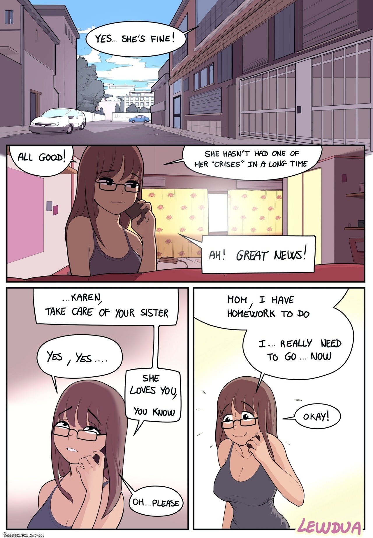 Lewdua - Crisis Management - Karen and Natasha - Page 1