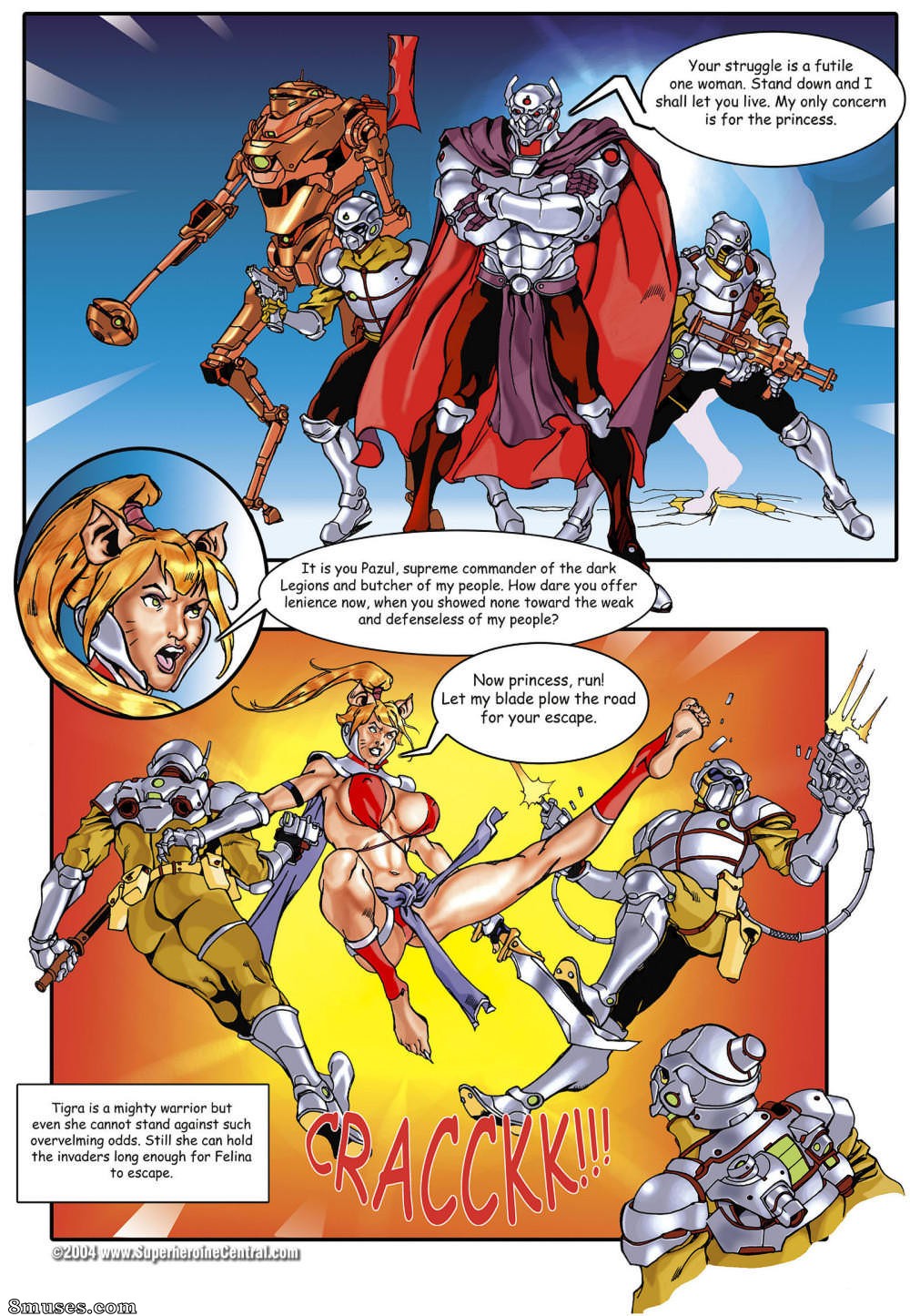 Superheroine Central Comics - Paladín - Pruebas de dolor - Página 2