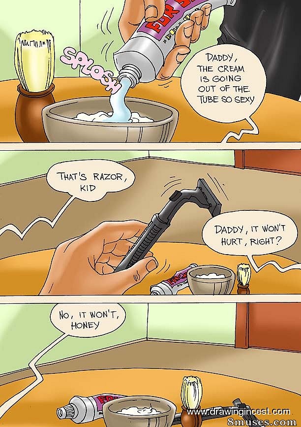 2D - Father shaves his daughters pussy - Page 2