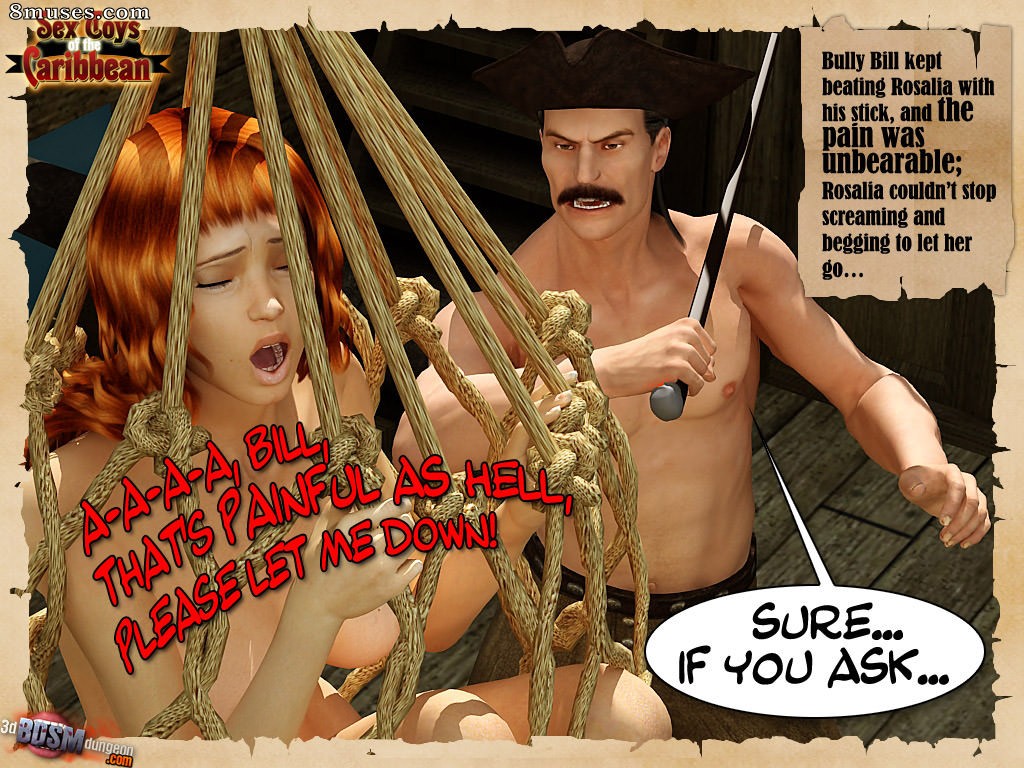 3D BDSM Dungeon Comics - Jouets sexuels des Caraïbes - Page 13