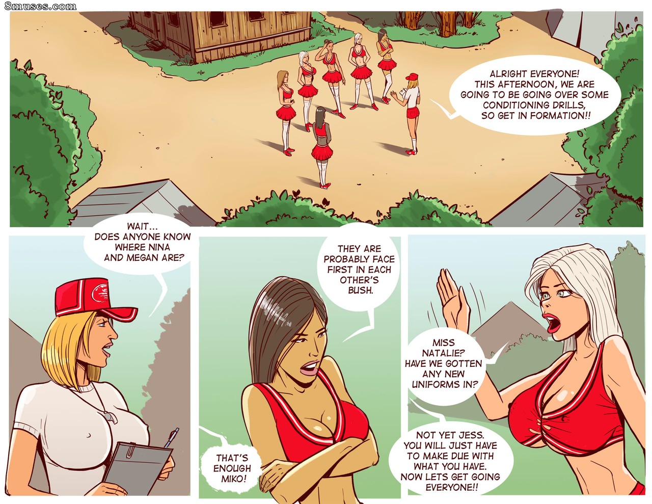 Disarten Comics - Cheerleader Camp Facefuck Massacre - Page 6