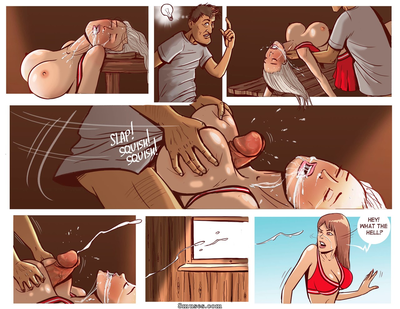 Disarten Comics - Cheerleader Camp Facefuck Massacre - Page 9