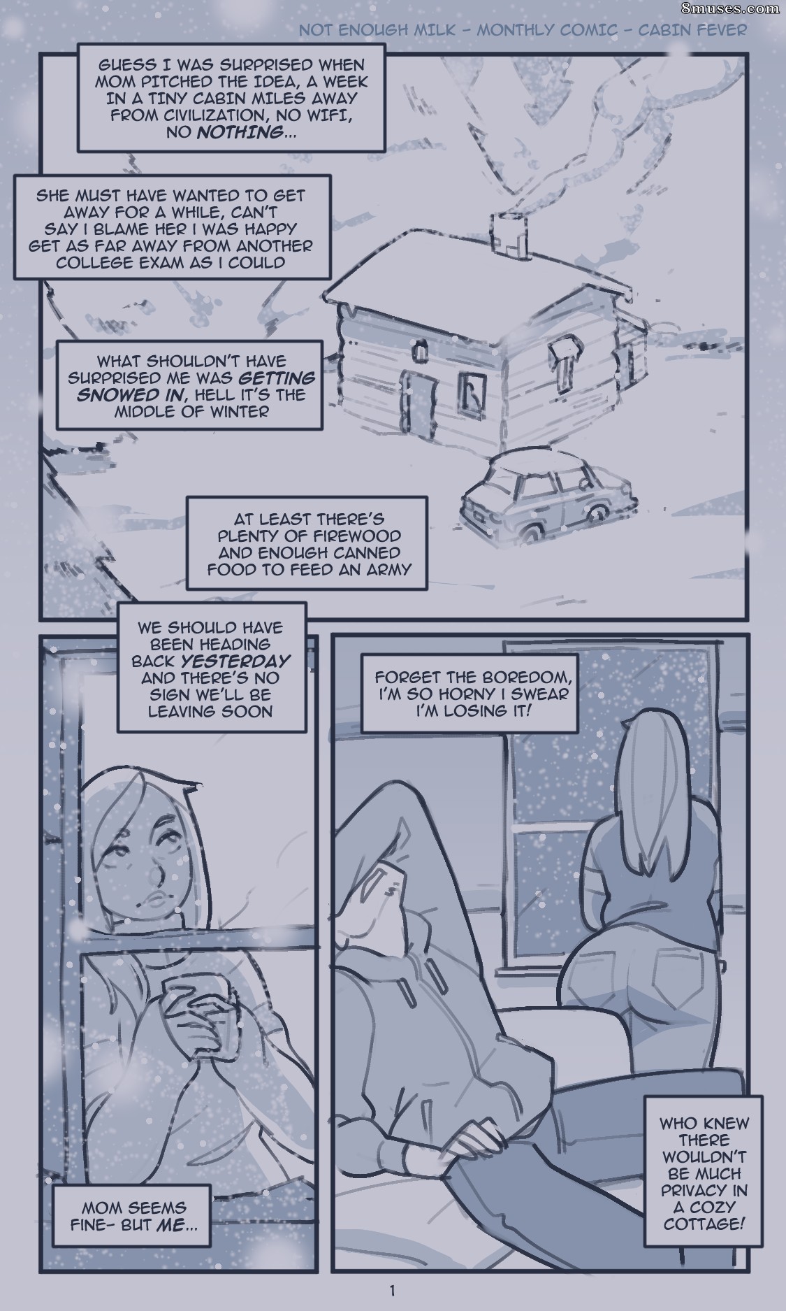 NotEnoughMilk Comics - Febre da cabine - Página 1