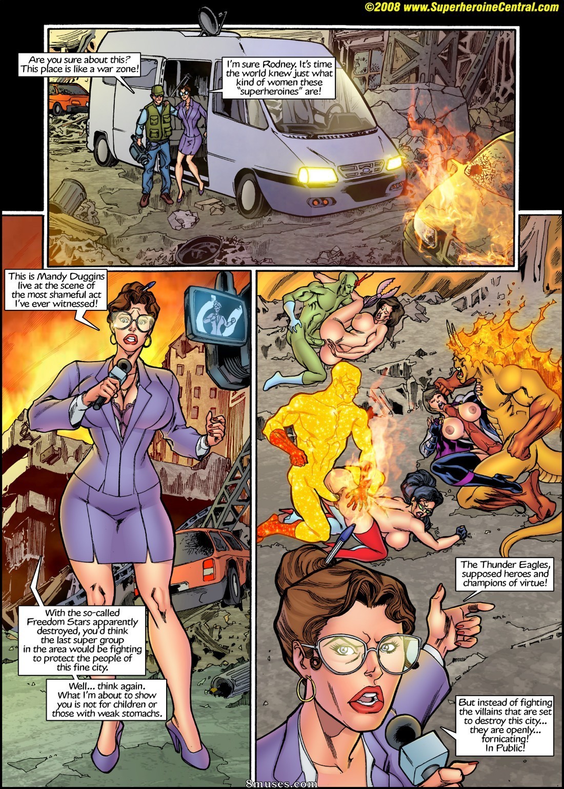 SuperHeroineComixxx - Freedom Stars-Cattle call 1-2 - Page 98