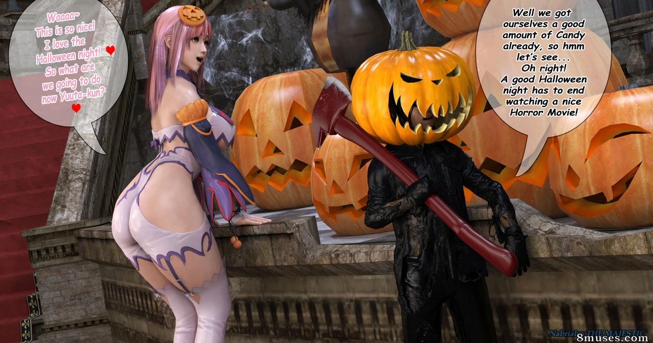 Nabriales the Majestic Comics - Honoka's naughty Halloween night - Page 3