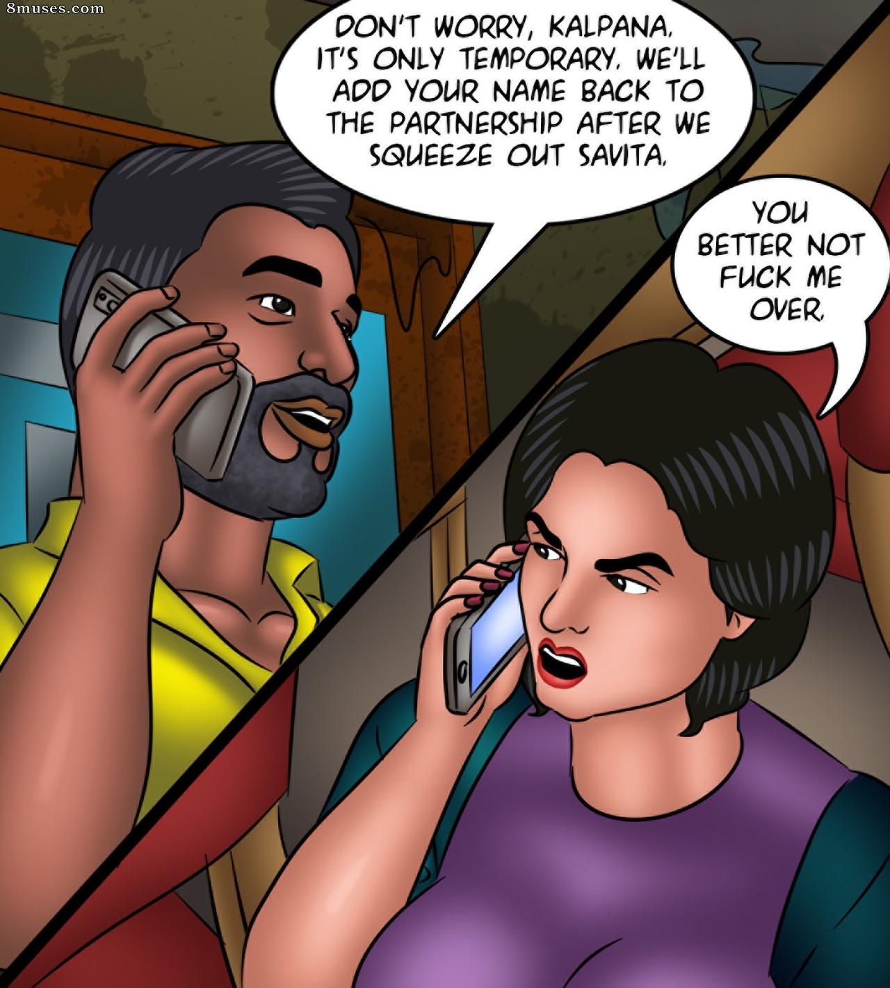 Kirtu.com Comics - Savita Bhabhi - Épisode 131 - Connaître son ennemi - Page 89