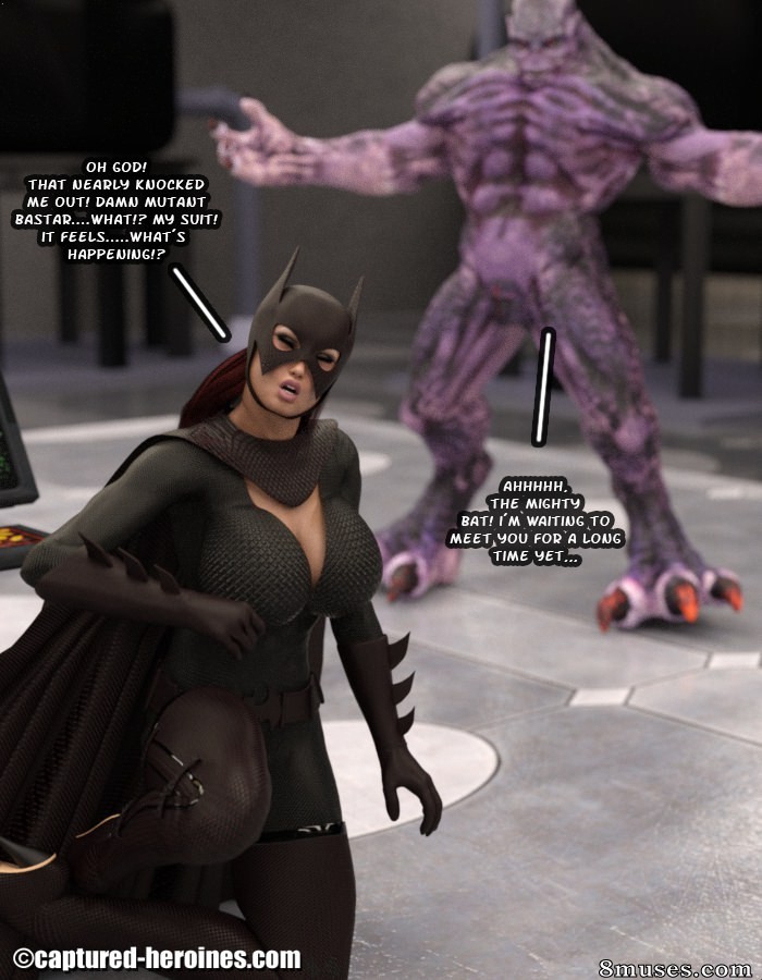 Captured-Heroines Comics - El murciélago - Página 8