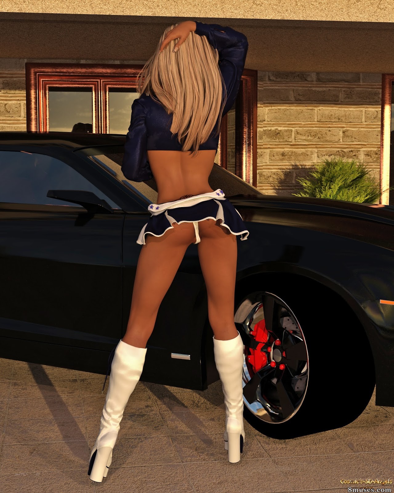 Cosmic 3D Angels - Nadine as Sexy Cheerleader - Page 3