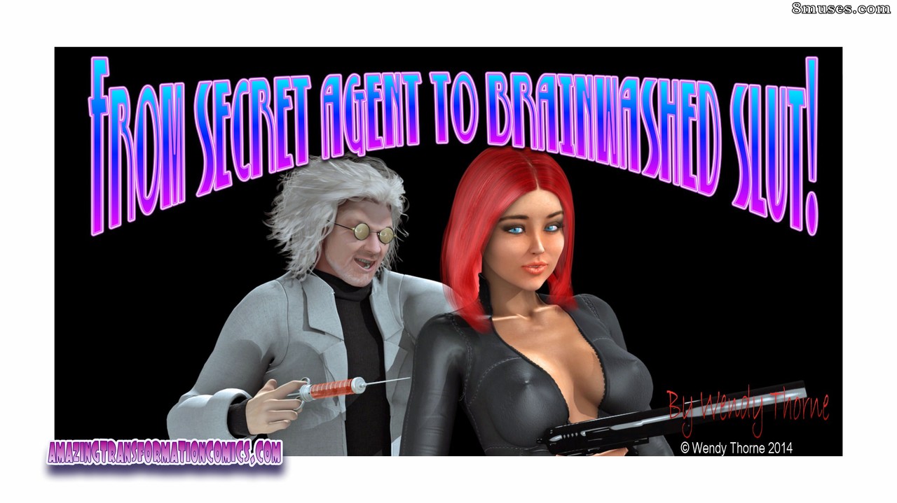 Amazing Transformation Comics - From Secret Agent to Brainwashed Slut - Page 1