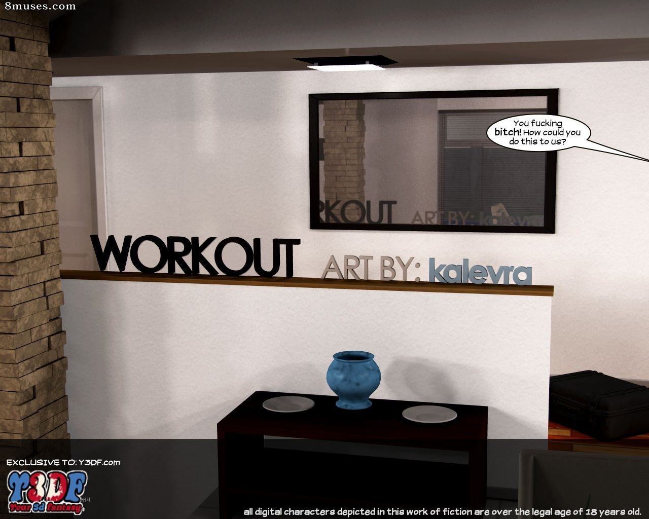 Y3DF - Your3DFantasy.com Comics - Workout - Page 1
