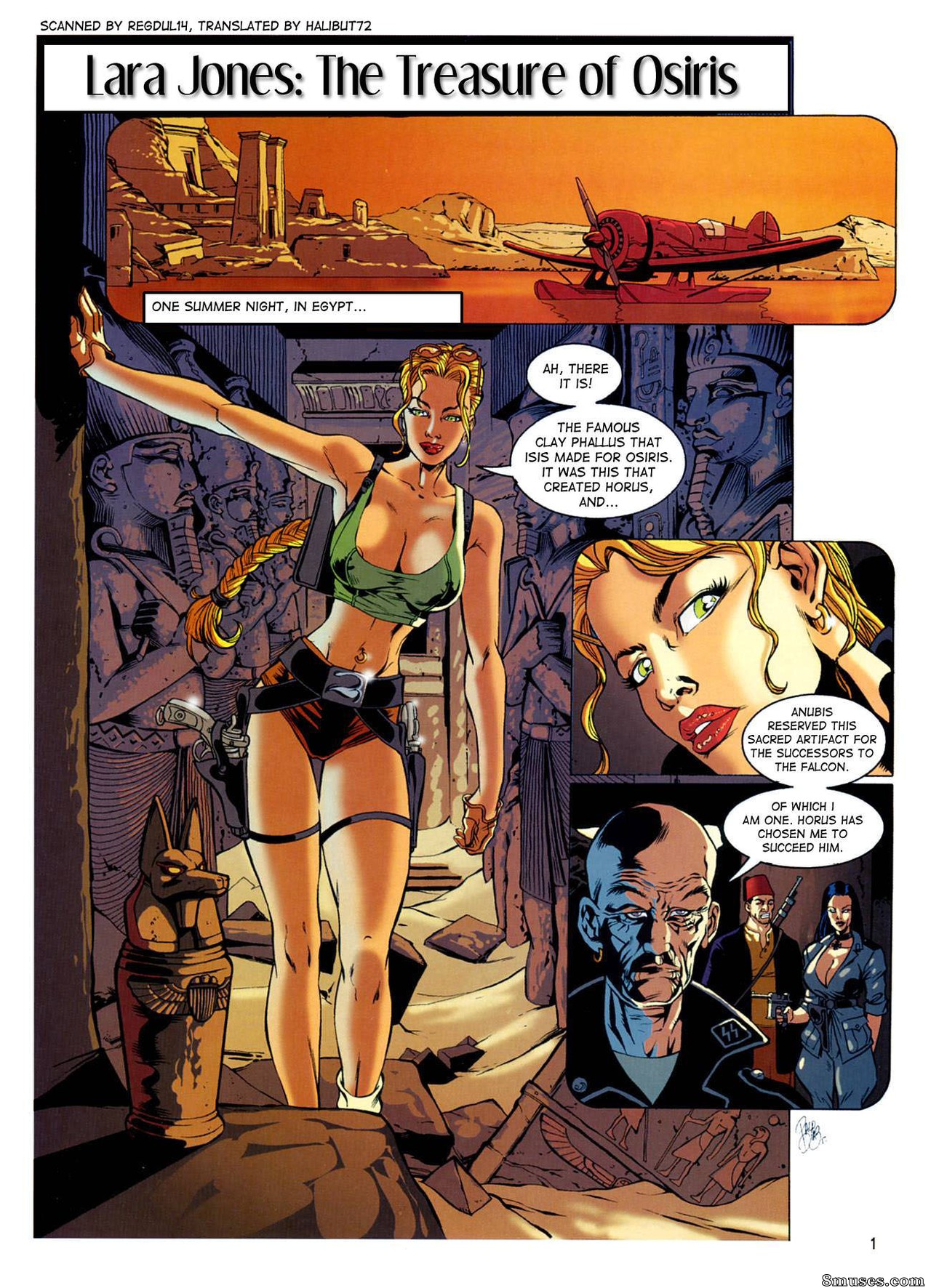 EROS Comics - Lara Jones - The Treasure of Osiris - Page 1