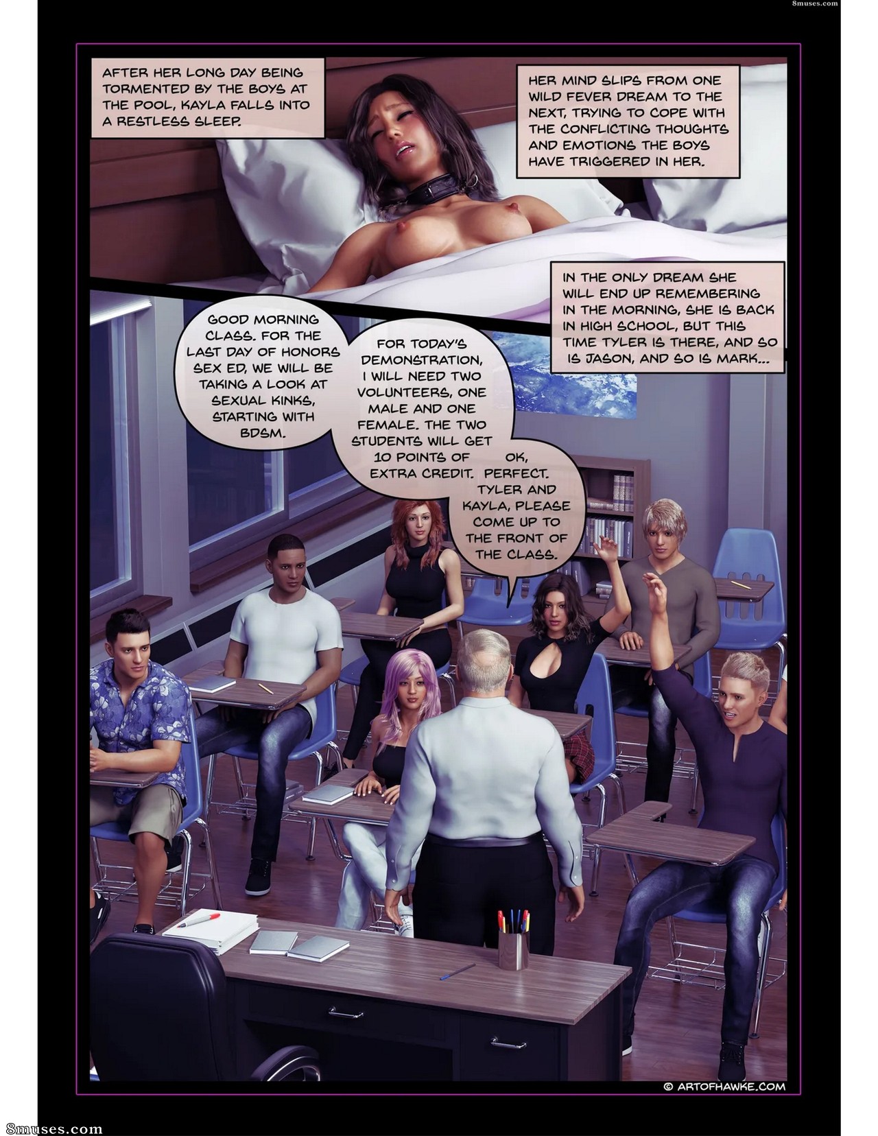 Fansadox Comics - Fansadox 623 - Kayla's Summer Break - Sex Ed - Hawke - Page 2