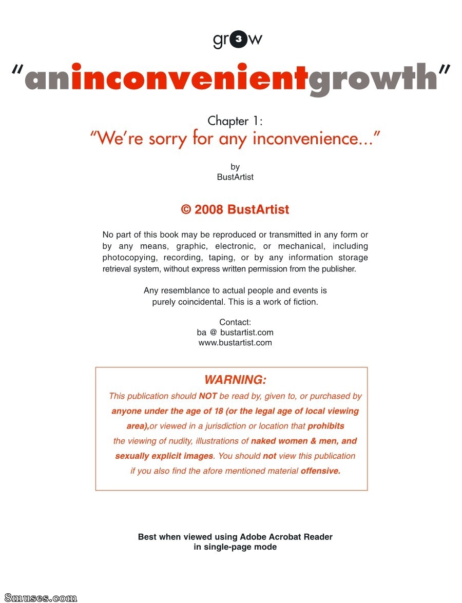 Volume 3 - an inconvenient grOwth - Issue 1 - We're sorry for the inconvenience - Page 3