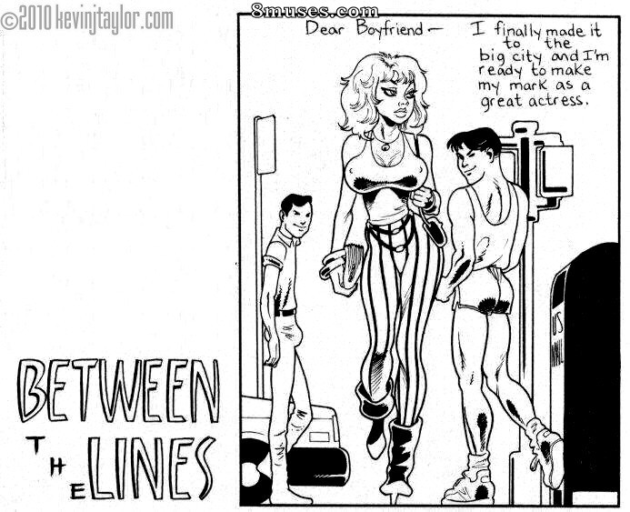 Kevin Taylor Adult Comics - Between The Lines - Page 1
