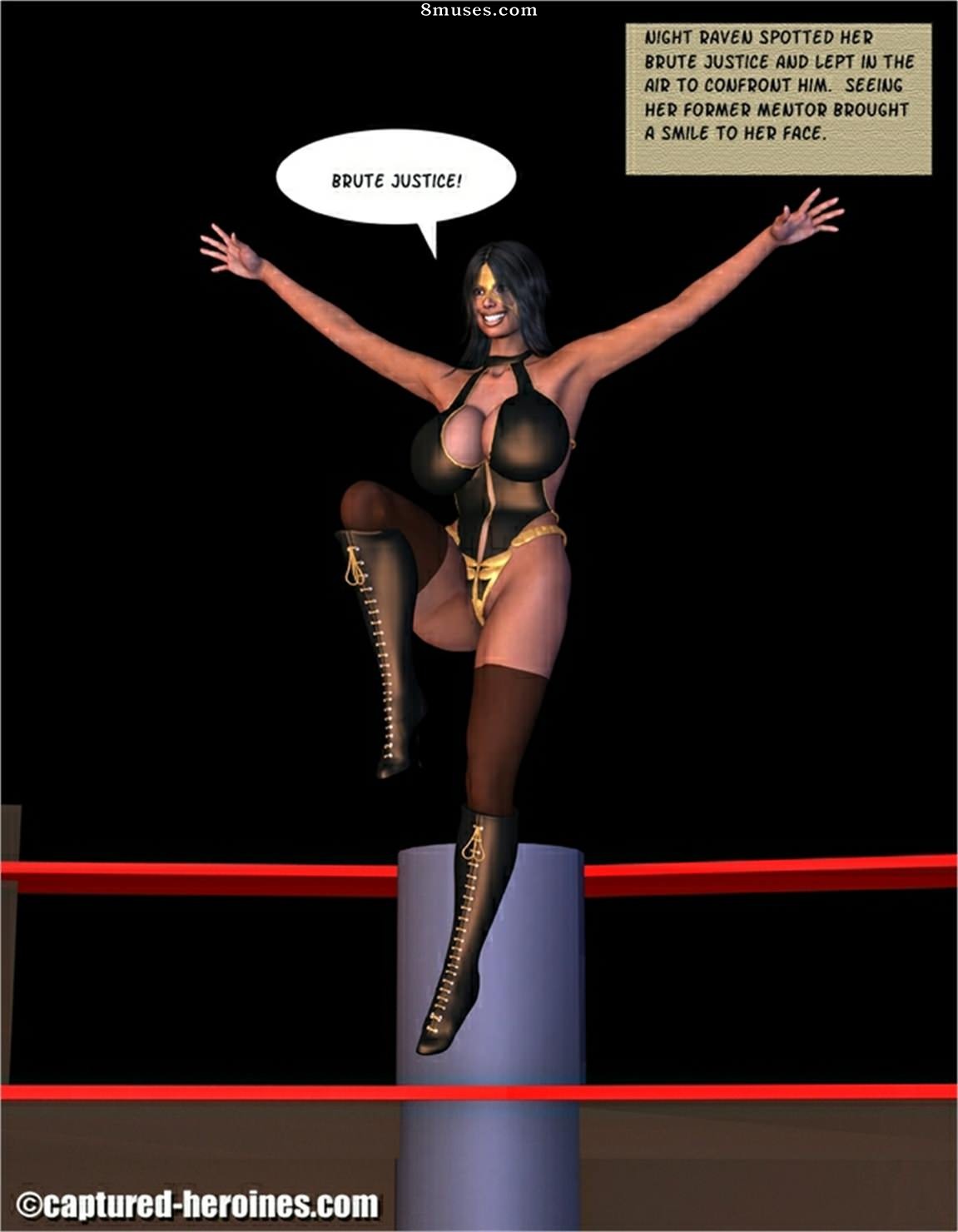 Captured-Heroines Comics - Reunião de Night Raven - Página 2