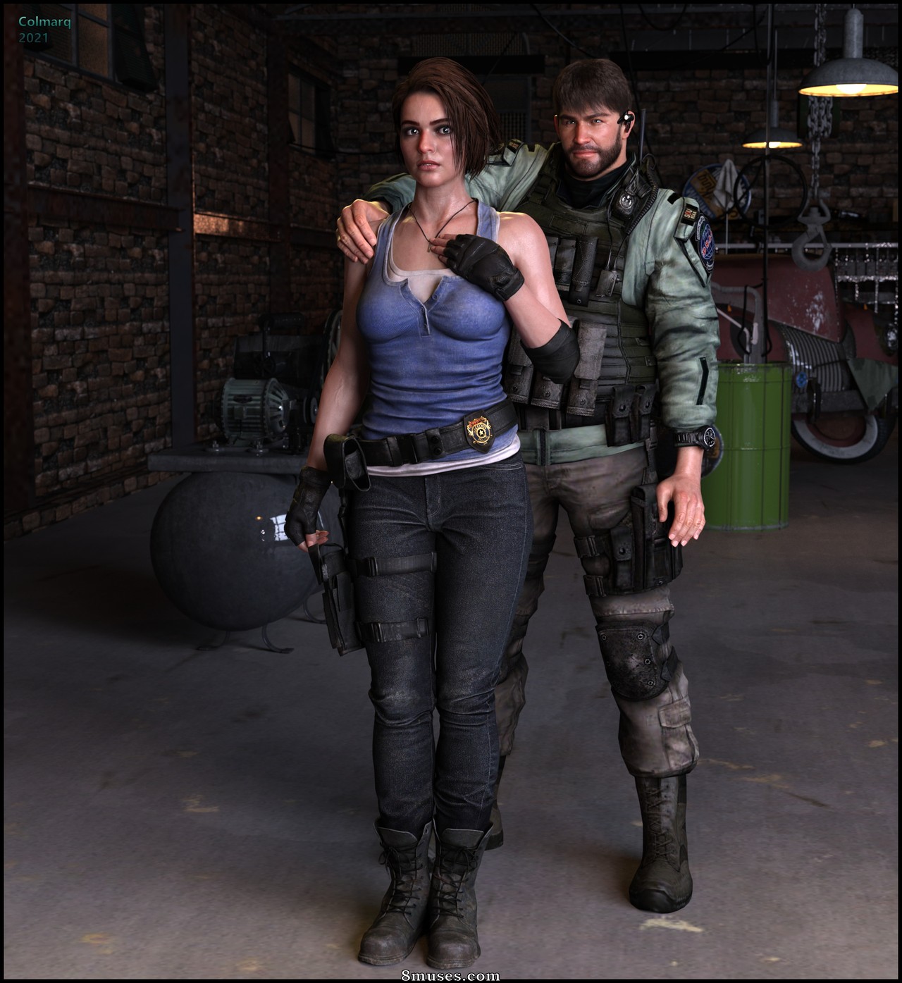 Colmarq - Jill & Chris - Break From Patrol - Page 1