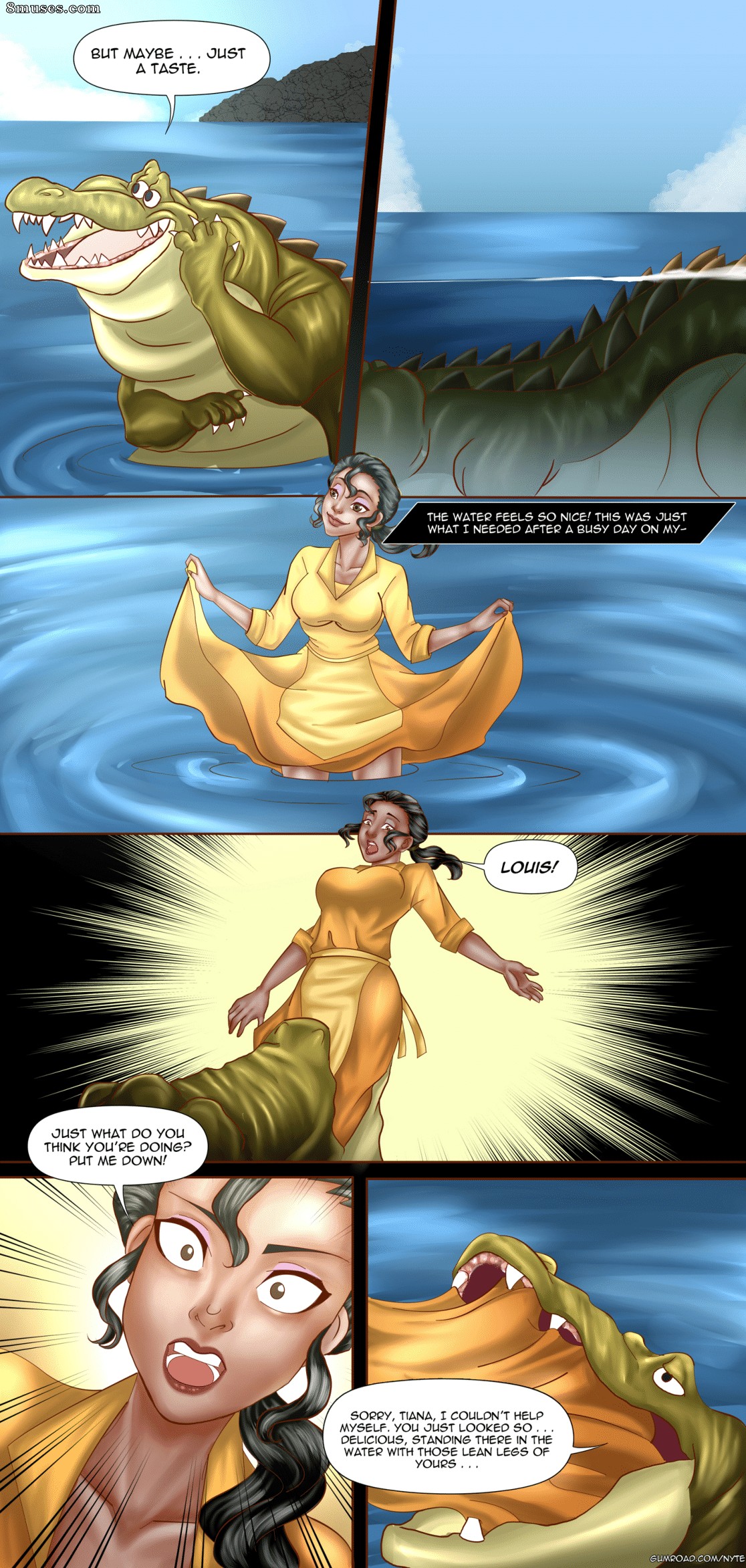 Nyte Vore Comics - The Princess and the Gator - Page 3