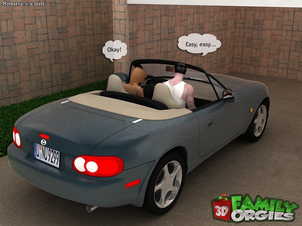 3DFamilyOrgies.com Comics - The daddy fuck a daughter in garage - Page 2