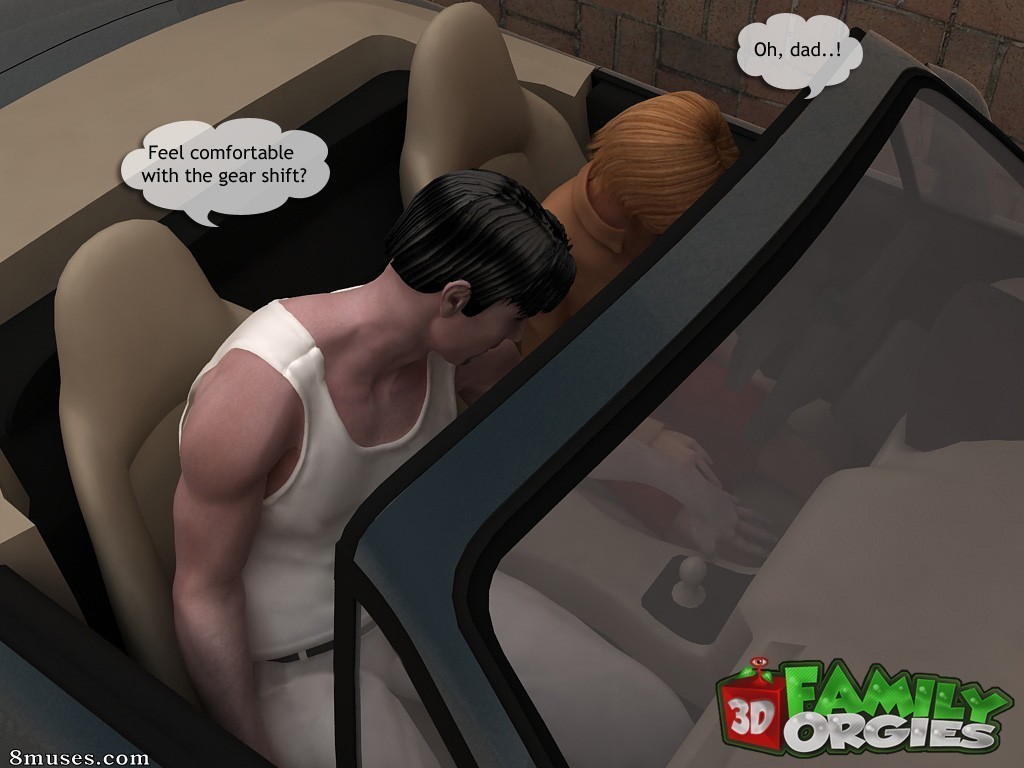 3DFamilyOrgies.com Comics - The daddy fuck a daughter in garage - Page 4