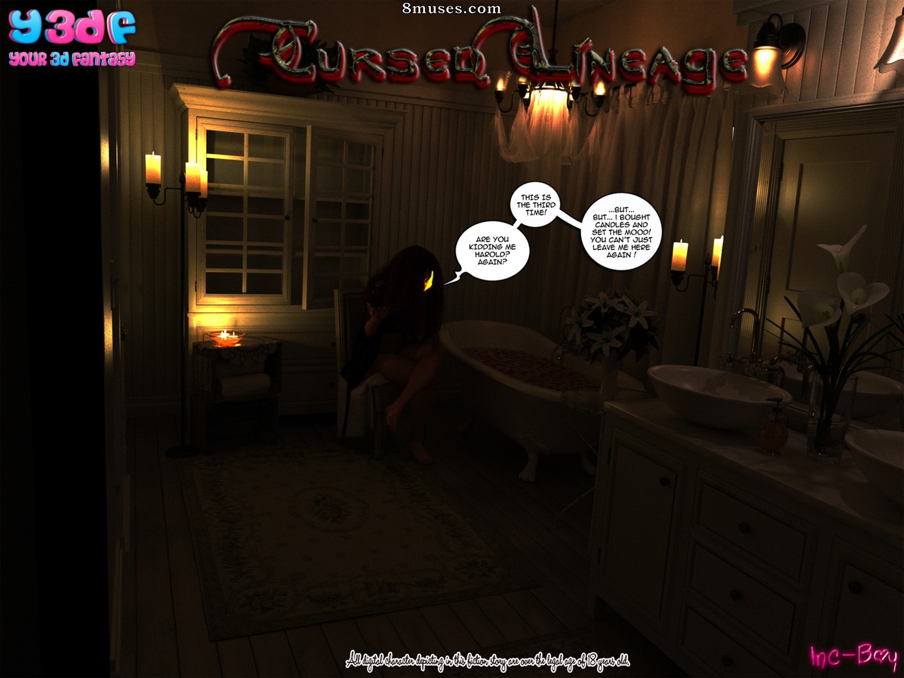 Y3DF - Your3DFantasy.com Comics - Cursed Lineage - Page 1