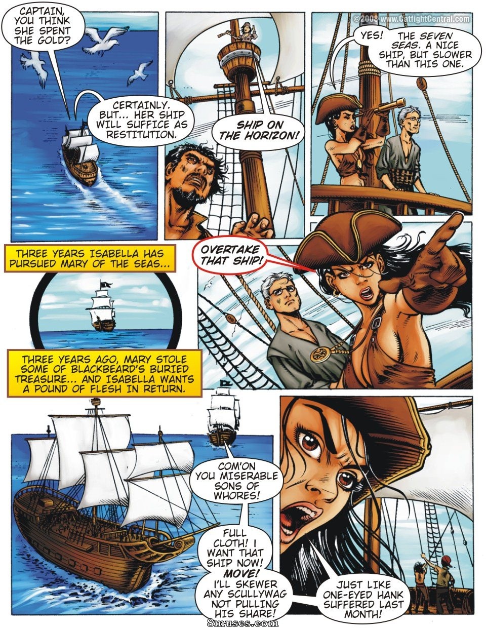 Catfight Central - BlackBeards Bitch 01 - Page 2