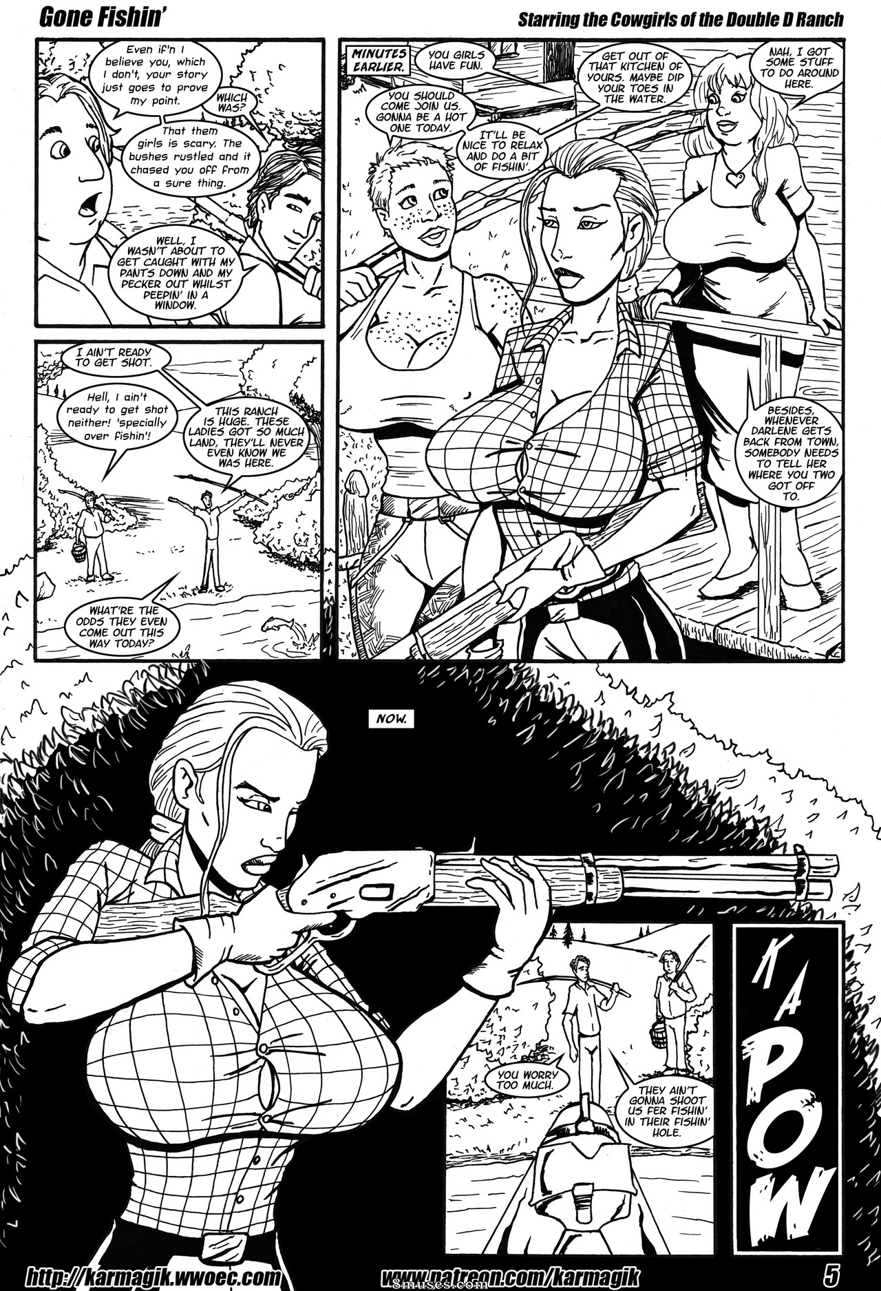 Issue 1 - Gone Fishin - Black and White - Page 7