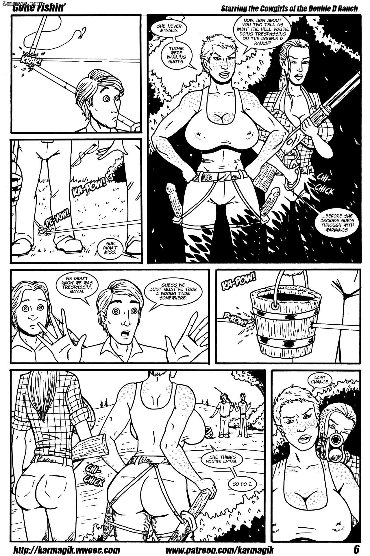 Issue 1 - Gone Fishin - Black and White - Page 8