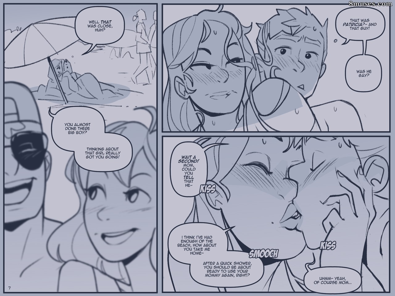 NotEnoughMilk Comics - Alivio en la playa - Página 7