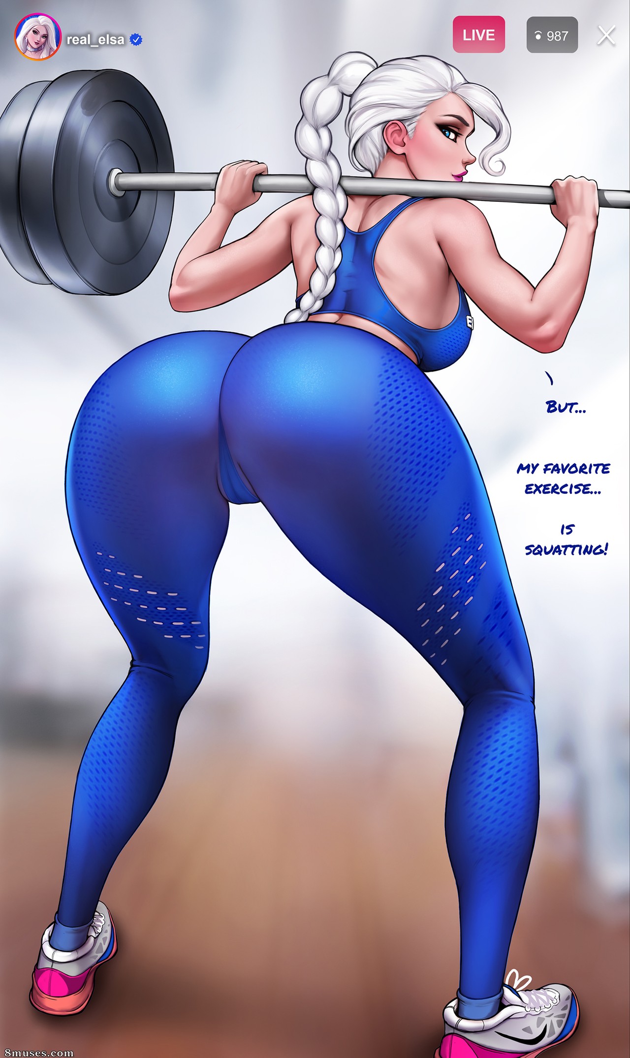 AromaSensei - Como treinar sua bunda com Elsa - Página 7