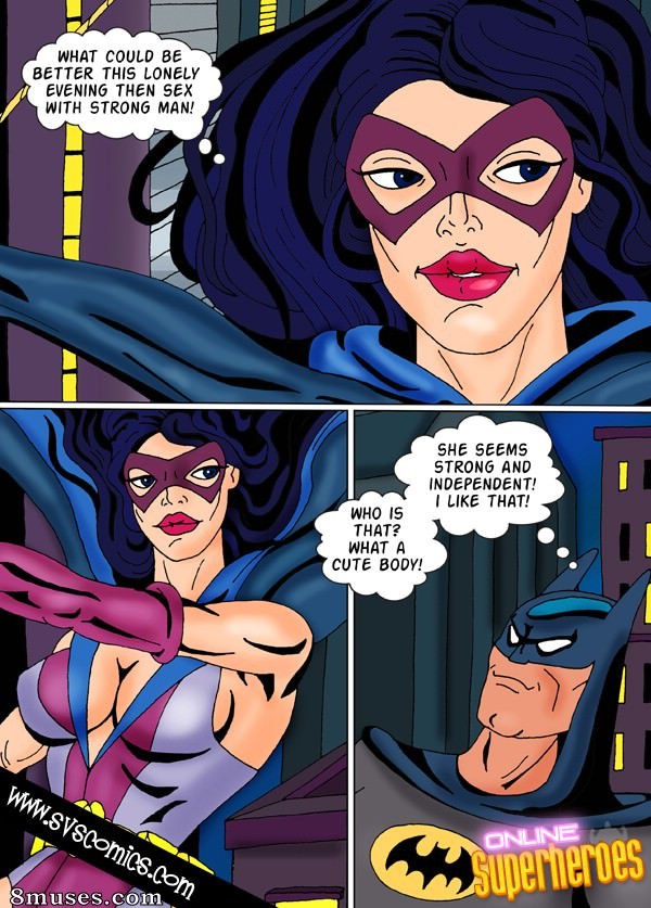 Online Superheroes Comics - Chasseuse affamée et Batman lubrique se rencontrent pour un sexe chaud - Page 1
