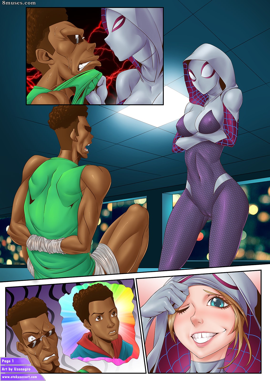 OtakuSexArt.com Comics - Gwen Stacy's Amazing Footjob Fucktime - Page 10