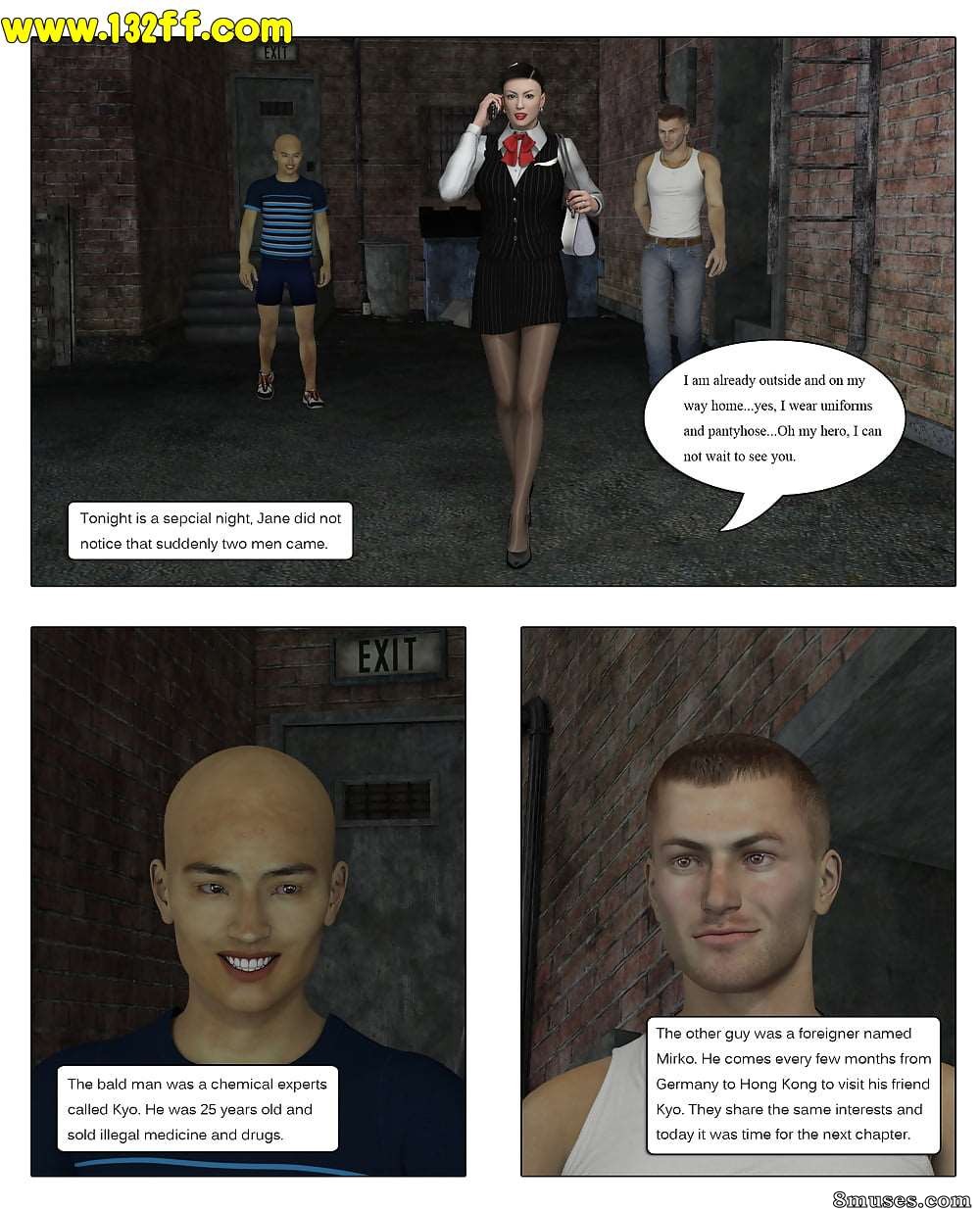 132ff - Sneak attack and rape the front desk OL - Page 4
