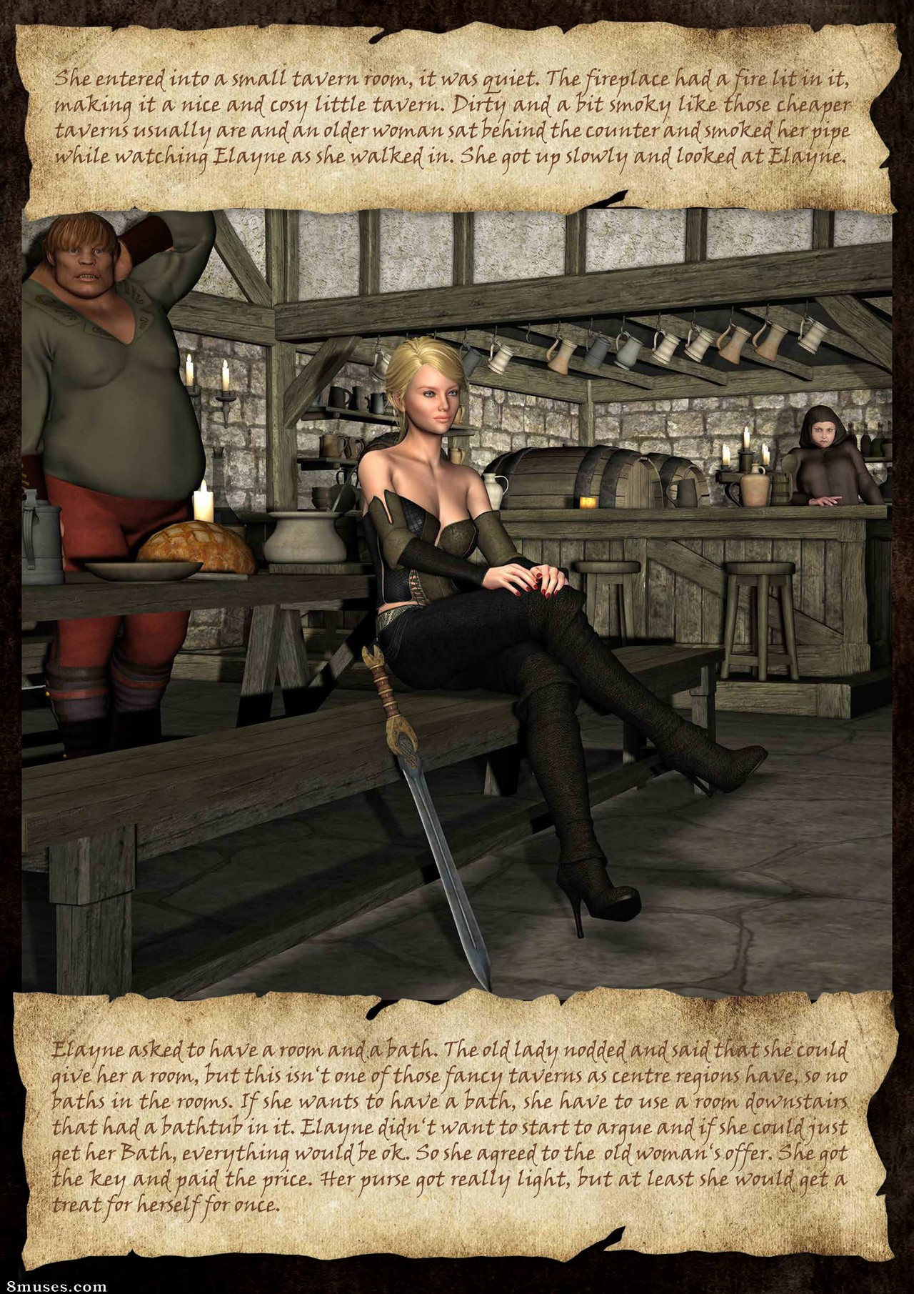 Knight Elayne - Secrets of the Tavern - story - Page 4