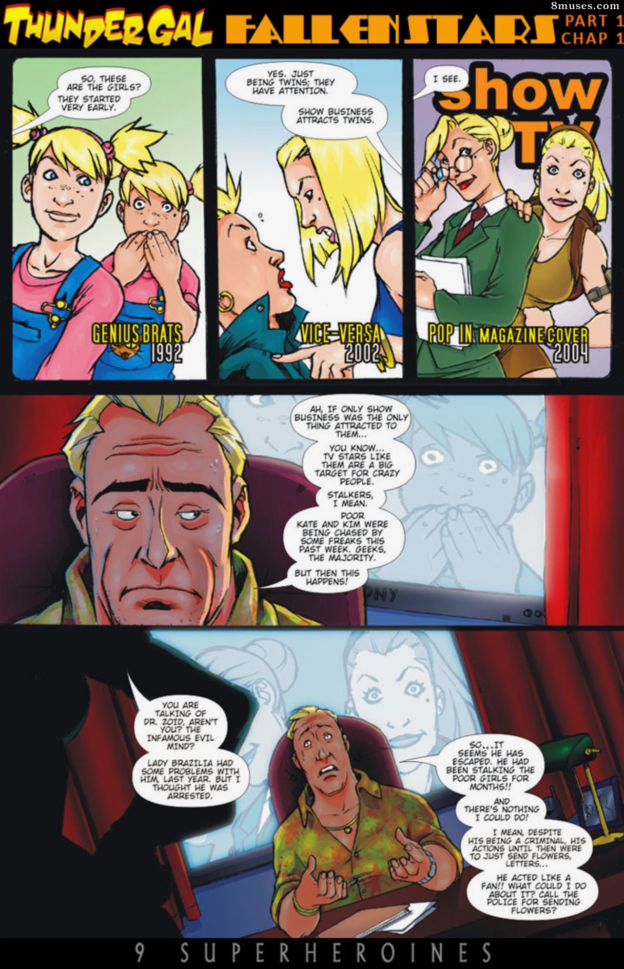 9 Superheroines Comics - Garota do trovão - Estrelas caídas - Página 1