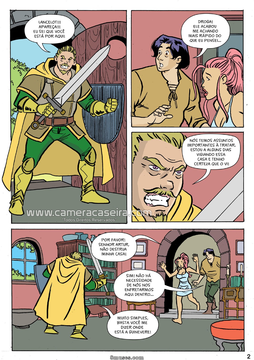 Contos de Foda - 6 Lancelot e o Rei Artur - Page 2