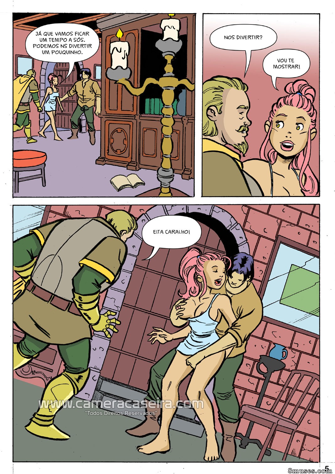 Contos de Foda - 6 Lancelot e o Rei Artur - Page 5