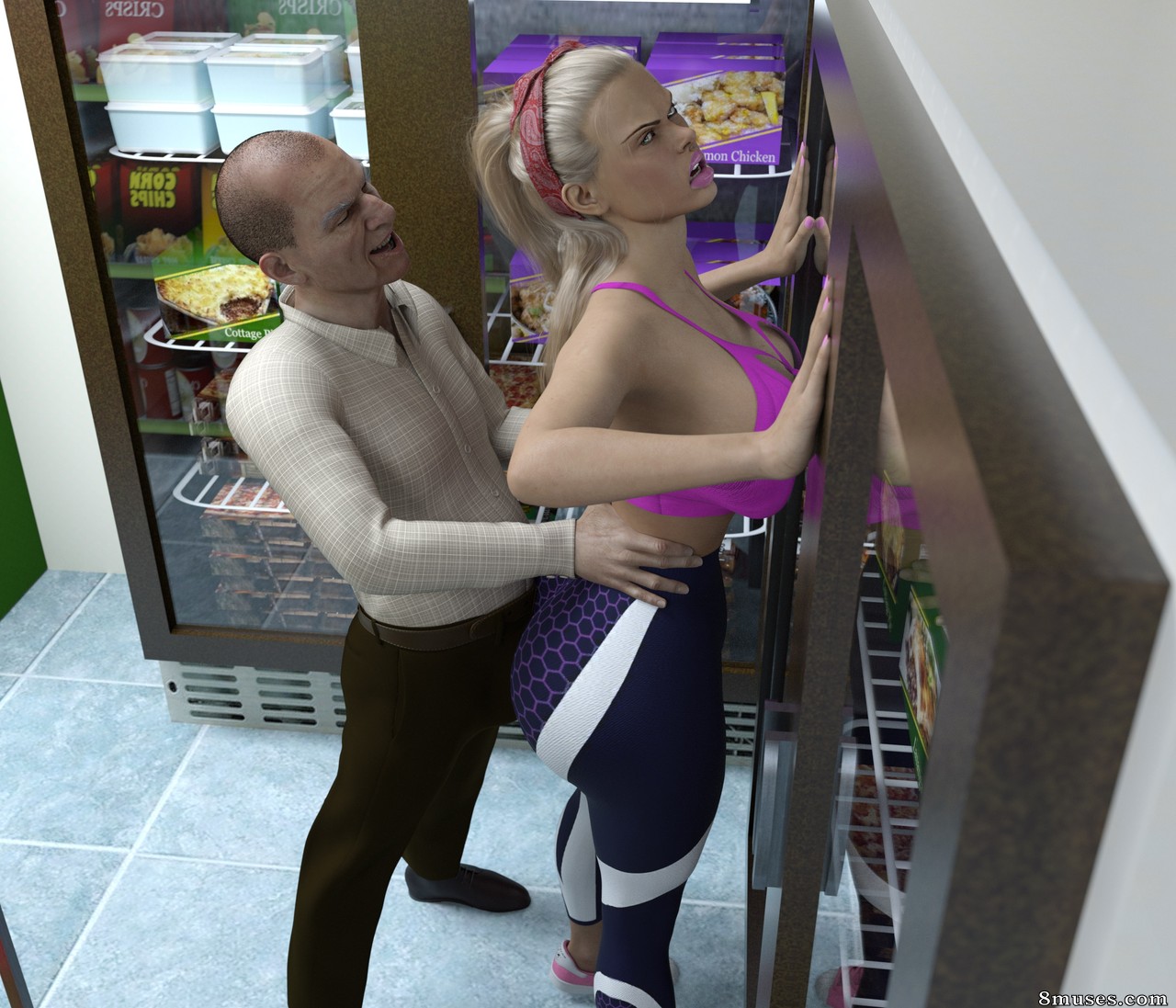 3DPOSE - Pervert old man in supermarket - Page 12