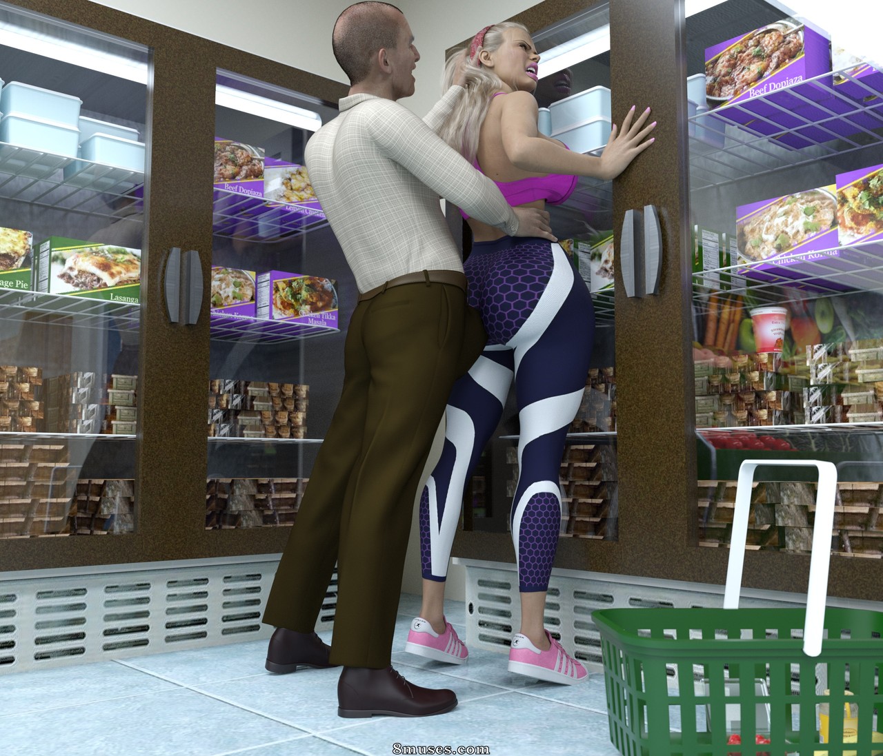 3DPOSE - Pervert old man in supermarket - Page 13