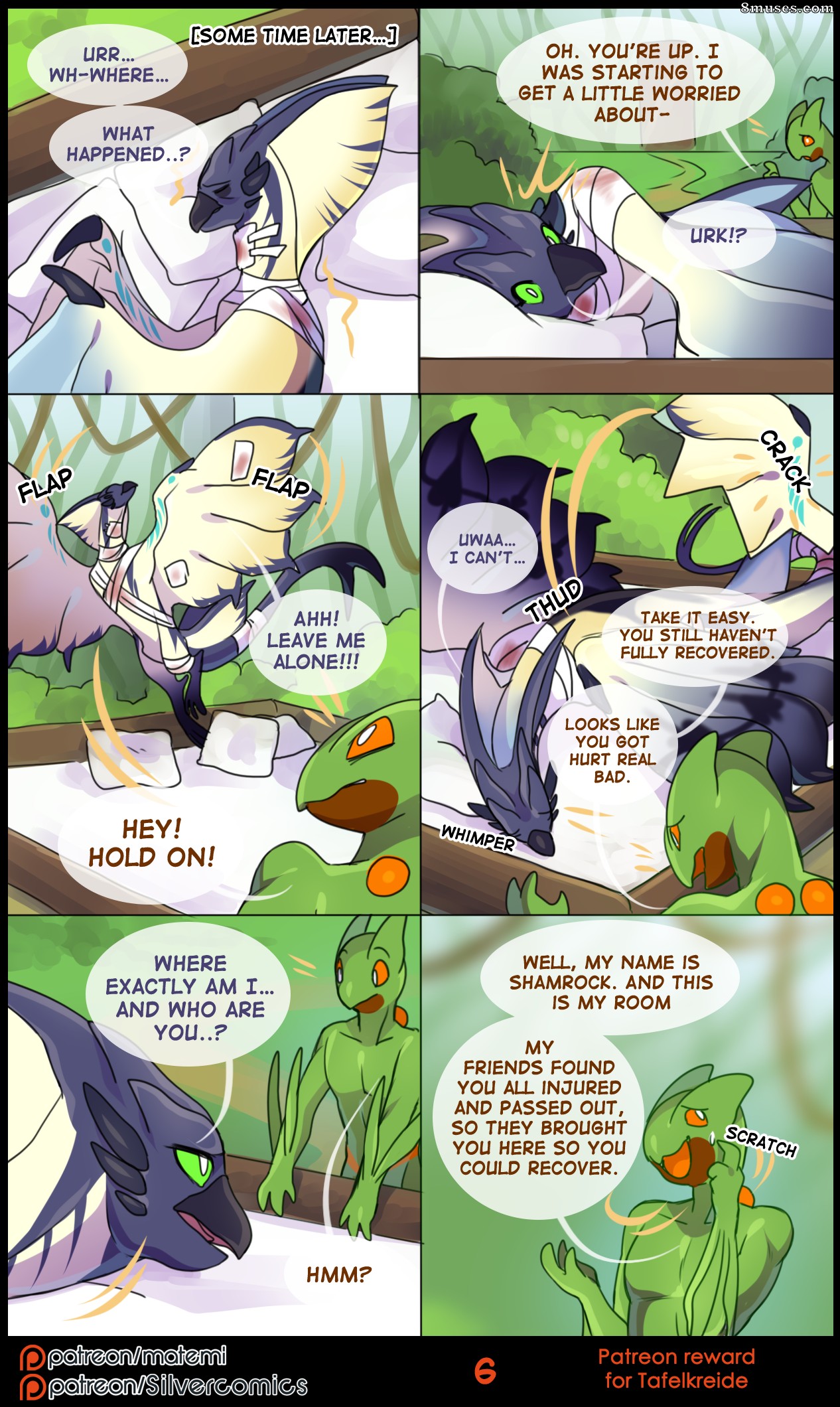 Matemi Comics - La noche de amor de Lena y Shamrock - Página 6