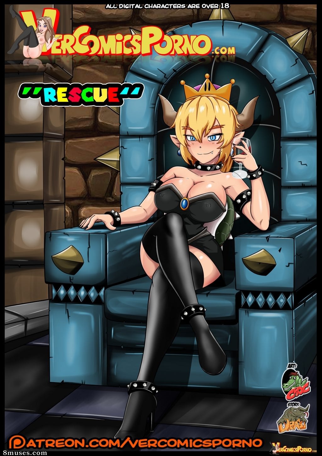 Croc Comics - Rescate de Bowsette - Inglés - Página 1