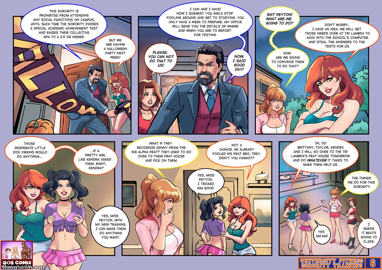 Devin Dickie Comics - University Fitness Sorority Training - Page 6