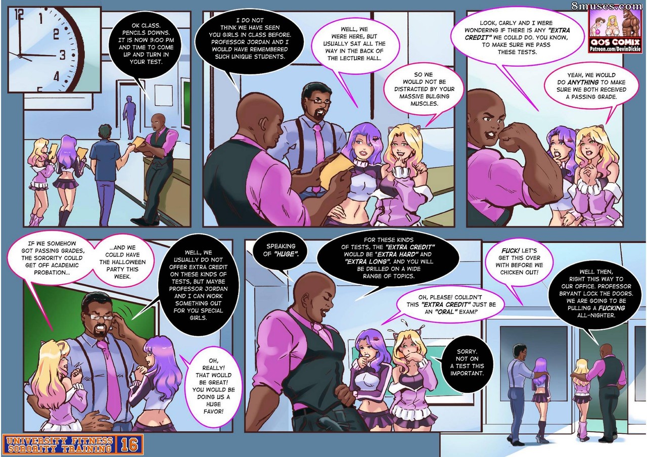 Devin Dickie Comics - University Fitness Sorority Training - Page 16