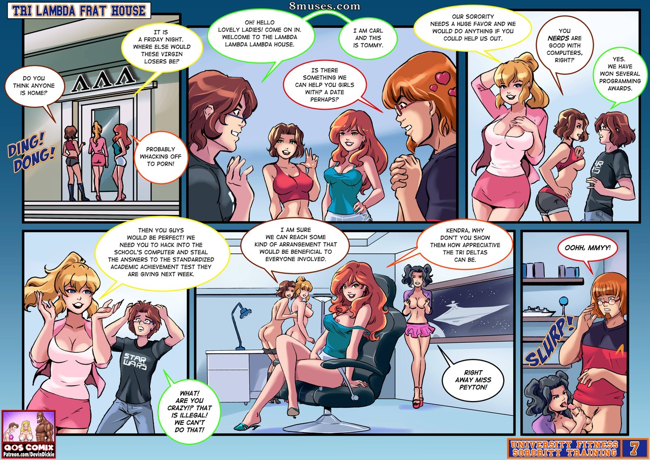 Devin Dickie Comics - University Fitness Sorority Training - Page 7